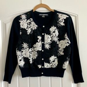 KARL LAGERFELD PARIS Small Dressy Cardigan